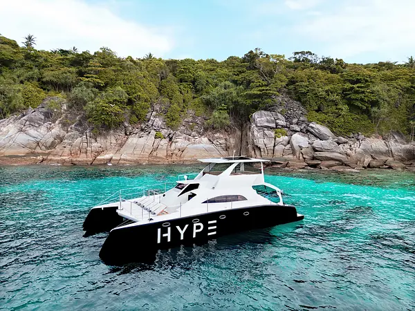 HYPE sailing catamaran, private: Coral or Racha Island
